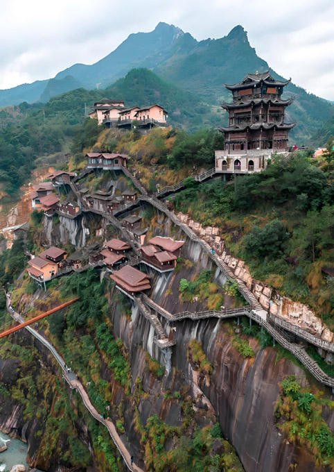 望仙谷悬崖民宿